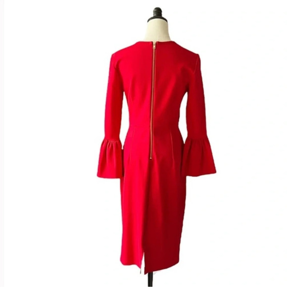 Rachel Parcell Red Bell Sleeve Dress XS – Work to Wedding Chic - Picture 2 of 5